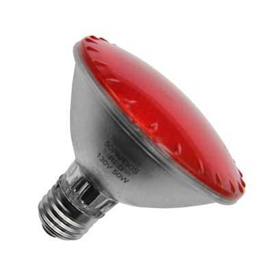 50PAR30S/RED Halogen PAR30 - Volts: 130V, Watts: 50W, Type: PAR30 Short