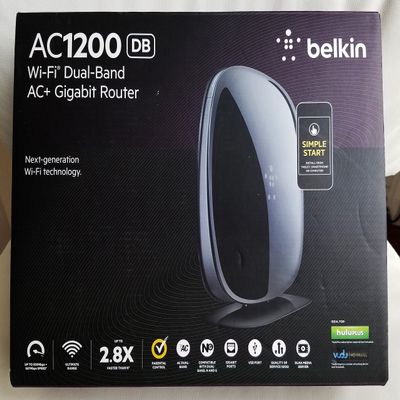 Belkin - Dual-Band AC+ Gigabit Router (F9K1113-BBY) Black - Pre-Owned