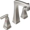 Delta Ashlyn Brushed Nickel Bathroom Faucet 3 Hole, 8 Inch Widespread Bathroom Sink Faucet for Vanity, Metal Push-Pop Drain Assembly, Stainless 3564-SSMPU-DST view 1
