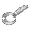 Alfa 066WSS Bone Dust Scraper round 3-1/2" diameter view 1