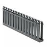 HellermannTyton 181-14003 Slotted Wall Wiring Duct, 1" X 4", Non-Adhesive, PVC, Gray, 120ft/Carton view 1