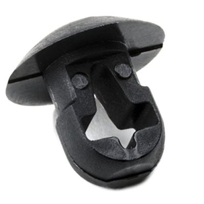 HellermannTyton PBM0C2 Push Mount.25" Hole Dia.12" Max Panel.2" Max Tie Width, PA66, Black, 100/pkg