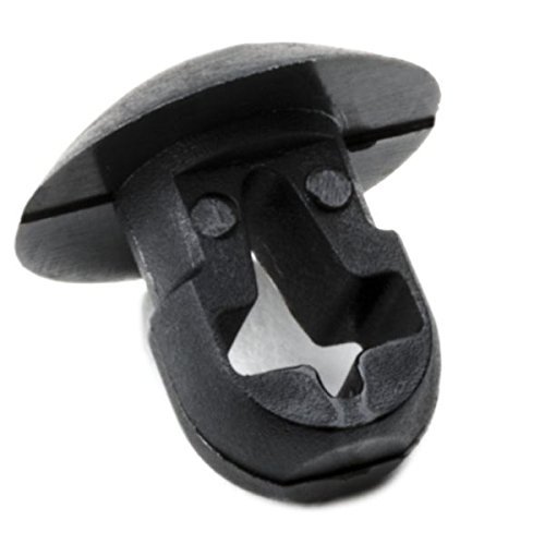 HellermannTyton PBM0C2 Push Mount.25" Hole Dia.12" Max Panel.2" Max Tie Width, PA66, Black, 100/pkg