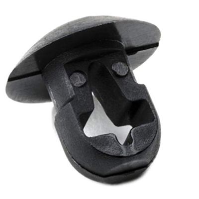 HellermannTyton PBM0M4 Push Mount.25 Hole Dia.12 Max Panel.2 Max Tie Width, PA66, Black, 1000/pkg