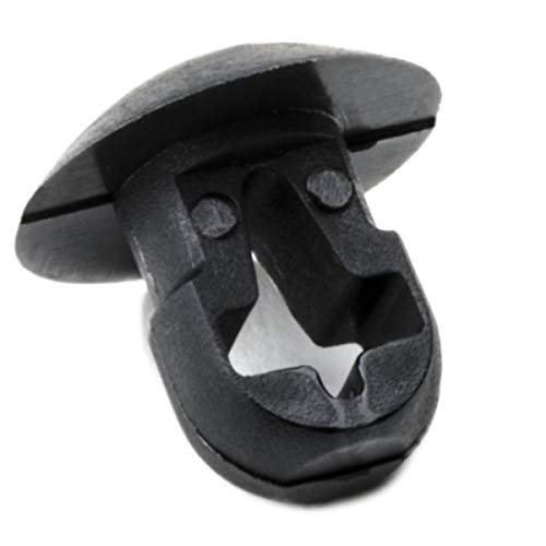 HellermannTyton PBM0M4 Push Mount.25 Hole Dia.12 Max Panel.2 Max Tie Width, PA66, Black, 1000/pkg