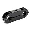 HellermannTyton 151-01231 Heavy Duty Hinge Clamp, 0.59" Max Diameter Holes, 3.7" Long, 1.2" Height, PA46, Black, 250/pkg view 1