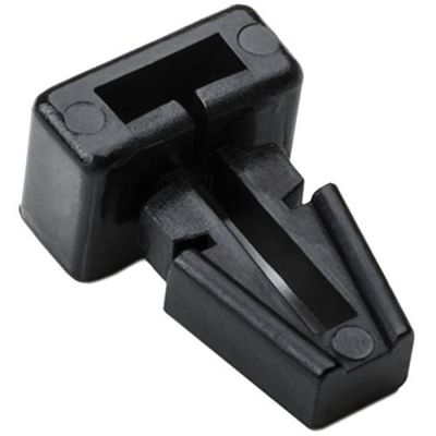 HellermannTyton TM1SF0C2 Push Mount, .25" Hole Dia., .13" Max Panel, .2" Max Tie Width, PA66, Black, 100/pkg