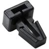 HellermannTyton TM1SF0C2 Push Mount, .25" Hole Dia., .13" Max Panel, .2" Max Tie Width, PA66, Black, 100/pkg view 1