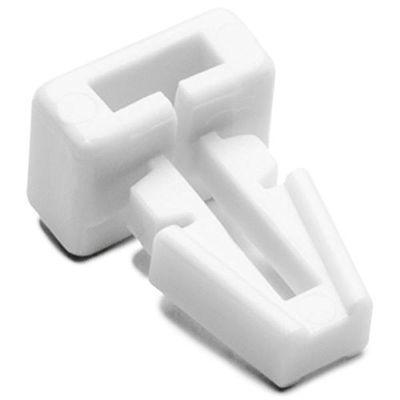 HellermannTyton TM1SF10C2 Push Mount.25" Hole Dia.13" Max Panel.2" Max Tie Width, PA66, White, 100/pkg