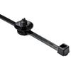 HellermannTyton 156-00025 Fir Tree with Tie, 8.0" Long, Mounting Hole Diameter .17"-.20", PA66HS, Black, 500/pkg view 1