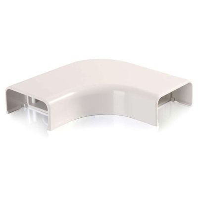C2G/Cables to Go 16100 Wiremold Uniduct 2900 Bend Radius Compliant Flat Elbow, Fog White
