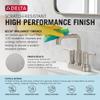 Delta Modern Brushed Nickel Bathroom Faucet 1 Hole, Single Hole Bathroom Sink Faucet for Vanity, Metal Push-Pop Drain Assembly, Stainless 567LF-SSPP view 3