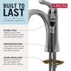 Delta Modern Brushed Nickel Bathroom Faucet 1 Hole, Single Hole Bathroom Sink Faucet for Vanity, Metal Push-Pop Drain Assembly, Stainless 567LF-SSPP view 4