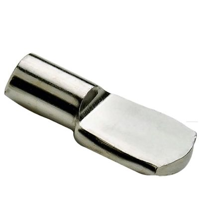 5mm "Spoon" Style Cabinet Shelf Support Pegs | Polished Nickel | Package of 25