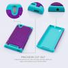 ZTE ZMax / Z970 Case, ToPerk (TM) Luxury Spot Diamond Dual Layer Armor Case + Free HD Screen Protector & Stylus Pen As Bundle Sale - Purple view 3