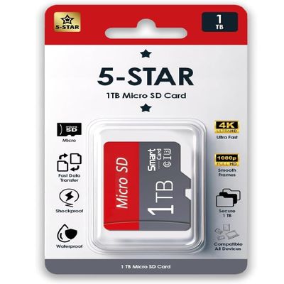 5-Star Compatible High Yield 1 TB Class 10 Micro SD