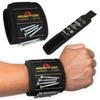 MagnoGrip Magnetic Wristband for Holding Screws, Nails, Drill Bits, Super Strong Magnets, Adjustable Strap, Essential Tool for DIYers, Handyman, Mechanics, Construction & Home Improvement - Black view 1