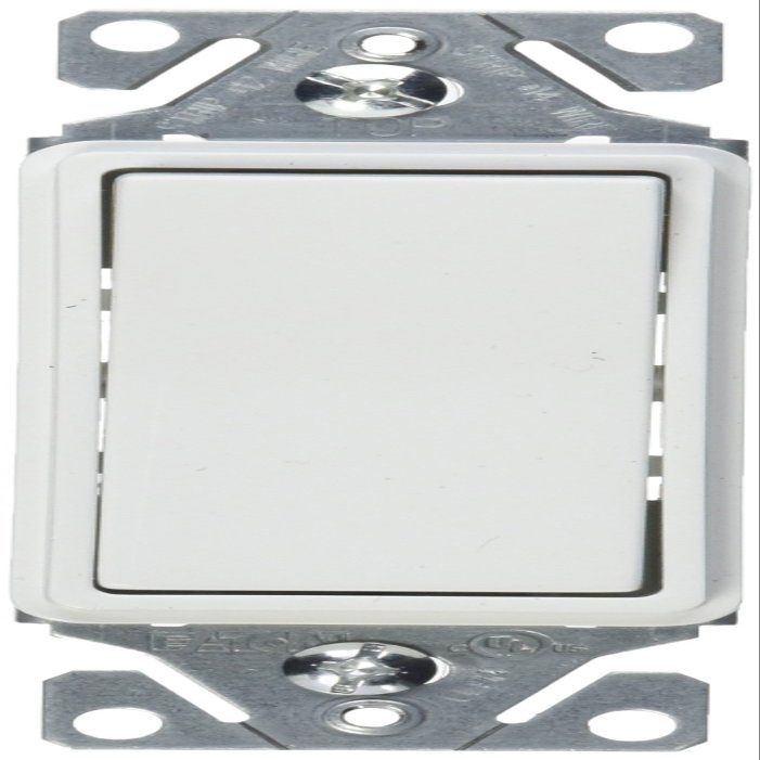 Eaton 7521W 15-Amp 120V Momentary Contact Switch, White