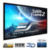 Elite Screens 180 inch Projector Screen 16:9, Wall Mounted Fixed Frame , 8K/4K UHD & Active 3D Ready, ISF-Certified Material for Home Theater, Office & Indoor Presentations, Sable Frame 2, ER180WH2 view 2