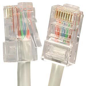 15Ft Cat.5E Non-Boot Patch Cable Gray