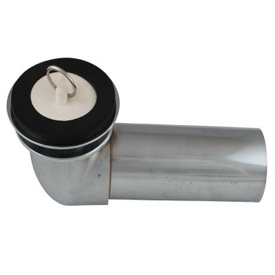 WASTE SHOE 1 3/8 W/STRAINER 22GA
