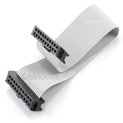 CablesOnline, 6-inch 20-Pin 2x10 2.54mm-Pitch Female/Female 20-Wire IDC Flat Ribbon Cable, FR-2006