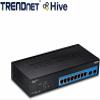 TRENDnet 10-Port Gigabit Web Smart Switch, 20 Gbps Switching Capacity, 8 x RJ-45 Ports, 2 x SFP, Slots, VLAN, QoS, LACP, IPv6 Support, Fanless, Rack Mountable, Lifetime Protection, TEG-082WS Black view 4