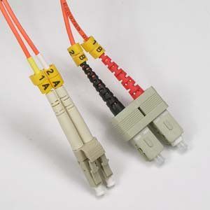 10m LC-SC Duplex Multimode 62.5/125 Fiber Optic Cable