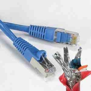 1Ft Cat.6 Shielded (SSTP) Patch Cable Molded Blue