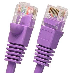 10Ft Cat.5e Molded Snagless Patch Cable Purple