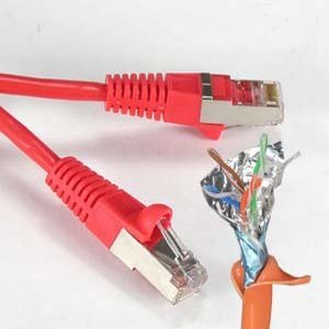 6Ft Cat.5E Shielded Patch Cable Molded Red