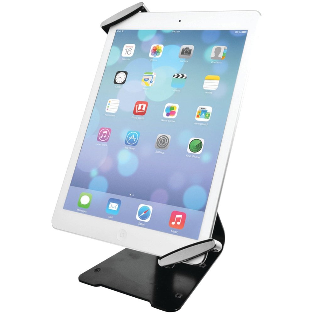 Universal Tablet Holder - CTA Universal Anti-Theft Security Grip Holder with Metal Stand for Tablets iPad 10.2" (7th/ 8th/ 9th Generation), & Other 710" Tablets (PAD-UATGS)