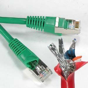 0.5Ft Cat.6 Shielded (SSTP) Patch Cable Molded Green