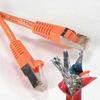 0.5Ft Cat.6 Shielded (SSTP) Patch Cable Molded Orange view 1