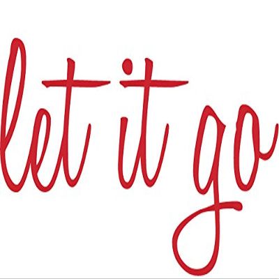 Klein_Kreations "Let It Go Wall Dcor Vinyl Decal, Dark Red