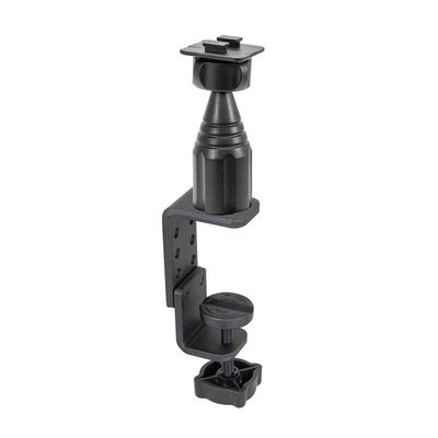 ARKON Mounts Heavy Duty Desk Cart or Table Mounting Pedestal with 4 inch Arm and C Clamp Base