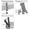 ARKON Mounts Heavy Duty Desk Cart or Table Mounting Pedestal with 4 inch Arm and C Clamp Base view 3