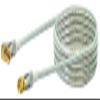Schwaiger Sat-Winkelanschlusskabel (3 M, 90F Plug to F Plug, 110dB 4Fold Gold Rdelmutter transparent view 2