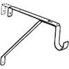 John Sterling Shelf & Rod Bracket 10-1/4" 11" White 1-3/8" Dia. Boxed view 1
