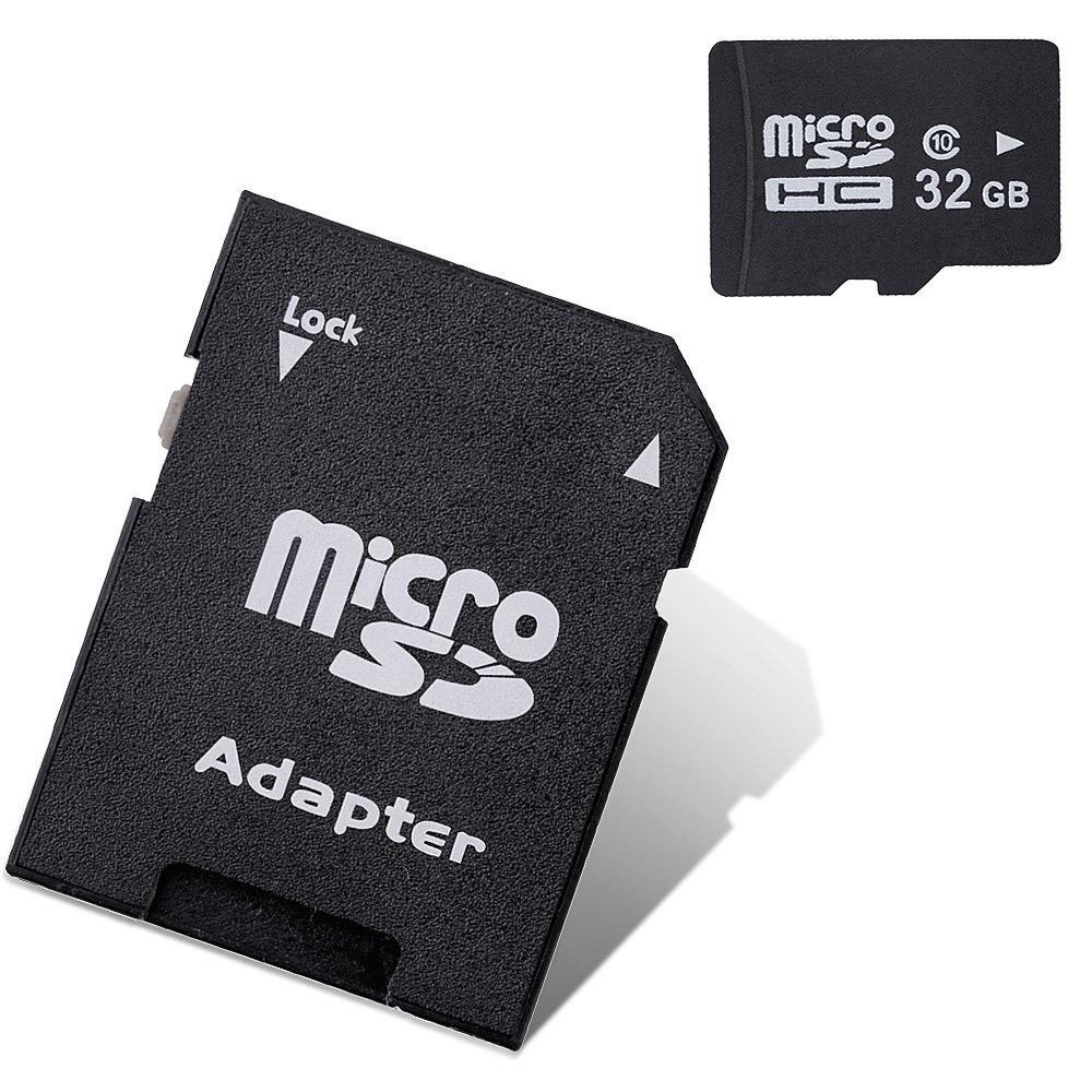 32GB 32G SDHC Class 10 Flash Memory Card + Free SD Adapter Black