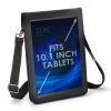 USA GEAR Tablet Case Protective Carry Cover - T10 Tablet Case Travel Bag with Open Front Design and Adjustable Shoulder Carrying Strap Compatible with 10.5-inch iPad Pro and More 10 inch Tab (Black) view 1