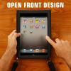 USA GEAR Tablet Case Protective Carry Cover - T10 Tablet Case Travel Bag with Open Front Design and Adjustable Shoulder Carrying Strap Compatible with 10.5-inch iPad Pro and More 10 inch Tab (Black) view 4