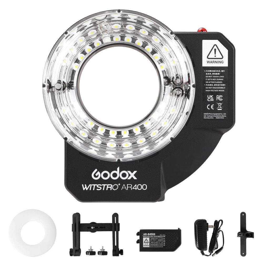 Godox AR400 Witstro 400Ws HSS Ring Flash & Video Light for Studio Portraits