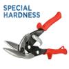 MIDWEST Special Hardness Aviation Snip - Left Cut Offset Stainless Steel Cutting Shears, Made in the USA - MWT-SS6510L view 2