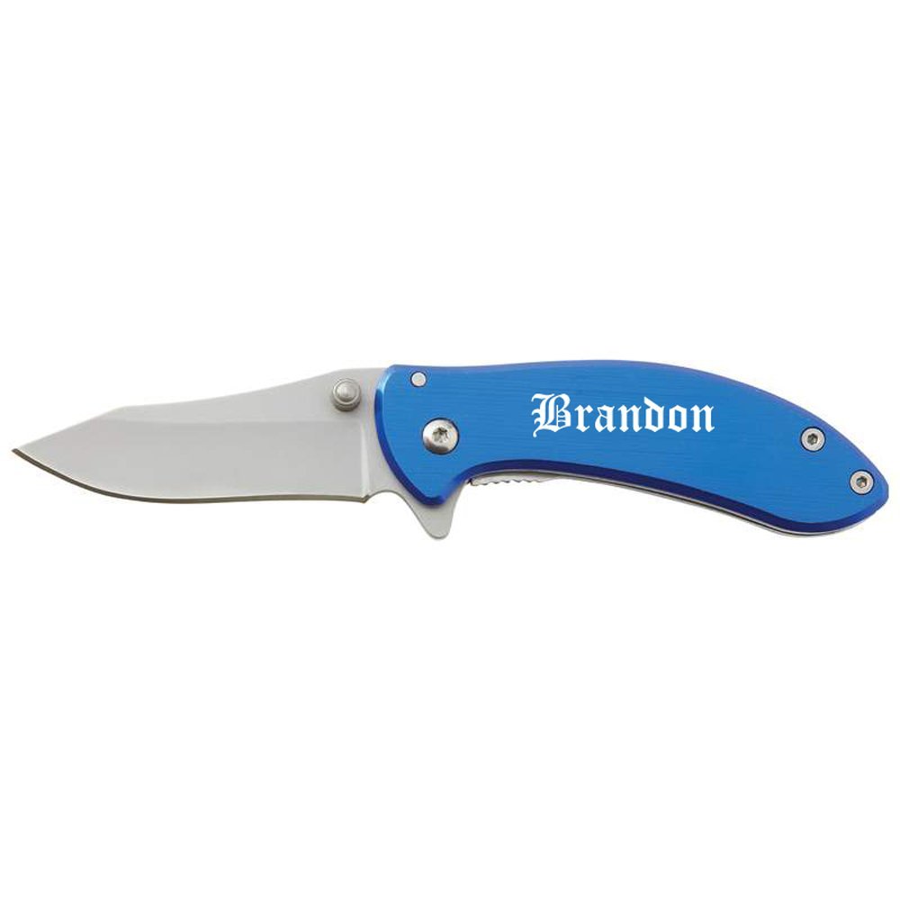 GIFTS INFINITY Anodized Aluminum Stainless Steel Liner Lock Knife