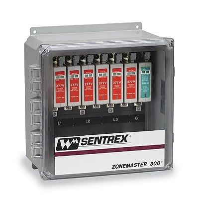 ZoneMaster ZA120Y Zone Master Wire Mold Surge Protector, 3-Phase, 100kA for 120/208VAC