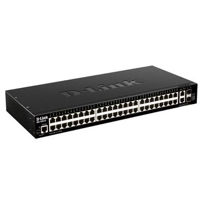 DLINK 1520 SERIES SMART MANAGED 48-PORT GIGABIT SWITCH WITH 2 SFP+, 2 10GBE