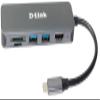 D-Link DUB-2327 6-in-1 USB-C Hub with Power Delivery (PD 60W), 4K HDMI, 2 USB 3.0 Ports, SD/MicroSD Card Reader for PC, MacBook Pro, MacBook Air, iPad Pro, Chromebook, Surface Pro and More view 1