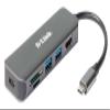 D-Link DUB-2327 6-in-1 USB-C Hub with Power Delivery (PD 60W), 4K HDMI, 2 USB 3.0 Ports, SD/MicroSD Card Reader for PC, MacBook Pro, MacBook Air, iPad Pro, Chromebook, Surface Pro and More view 3