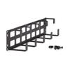2U Tool-less 5 D-Ring Cable Manager view 2